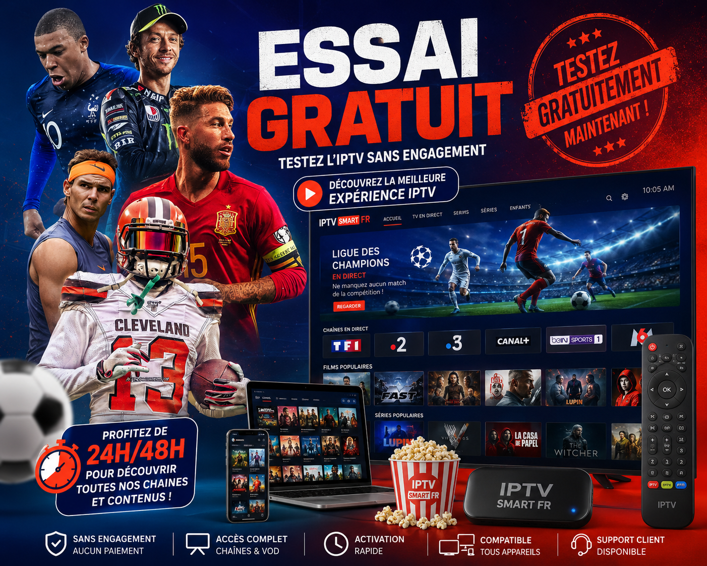 iptv test gratuit sur tous appareils