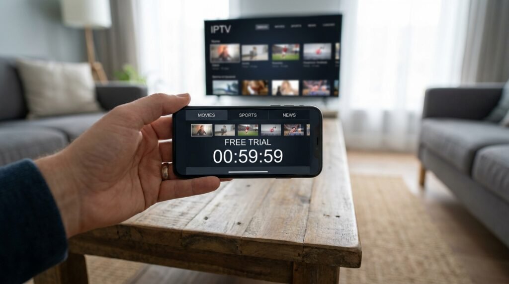 Test d'un abonnement IPTV France pendant la période d'essai gratuit