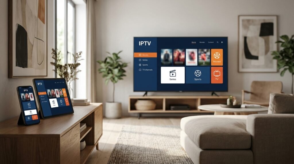 French IPTV multi-appareils sur TV, tablette et smartphone