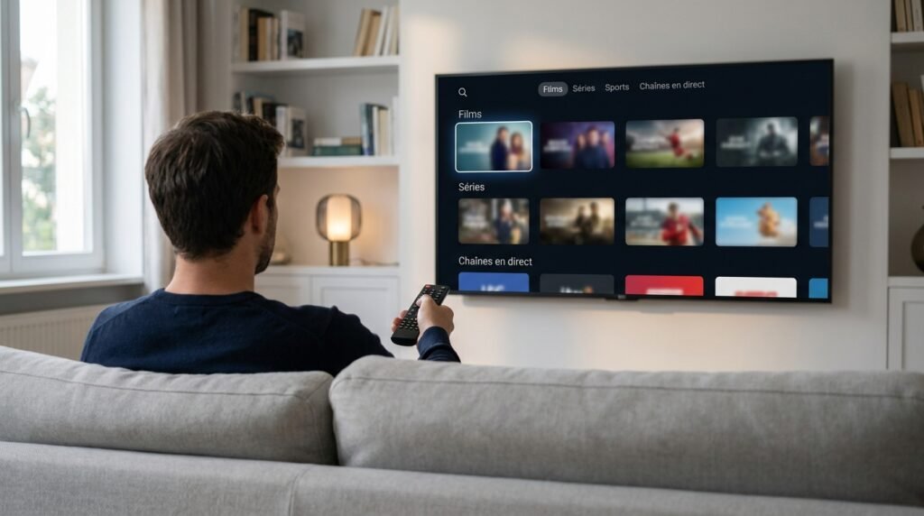Installer IPTV sur clé TV et lancer une première chaîne en direct depuis le canapé avec la télécommande